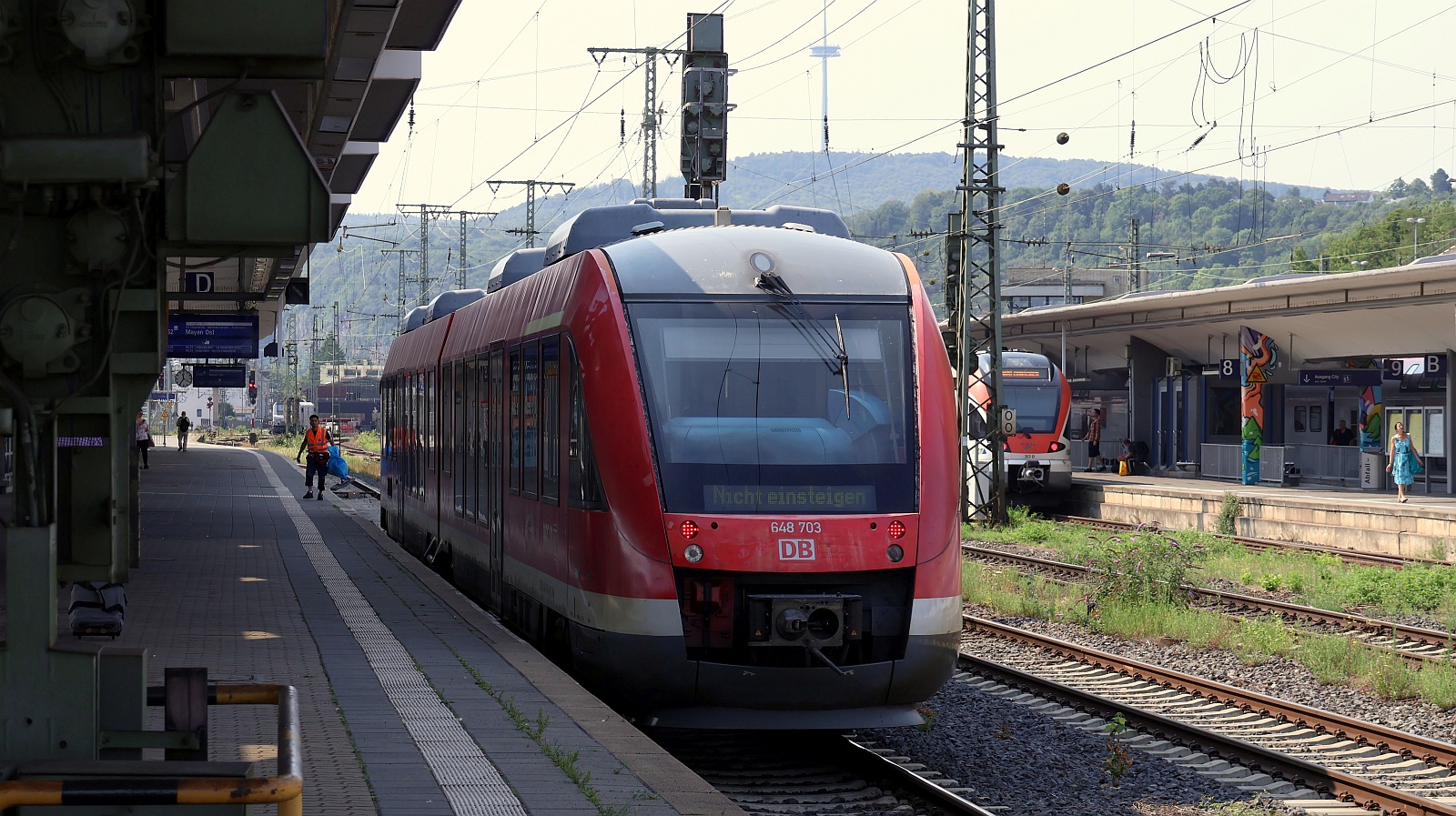 DB 648 203/703 kam als RB 23 aus Mayen Ost und endete im Koblenzer Hbf. 12.08.2025