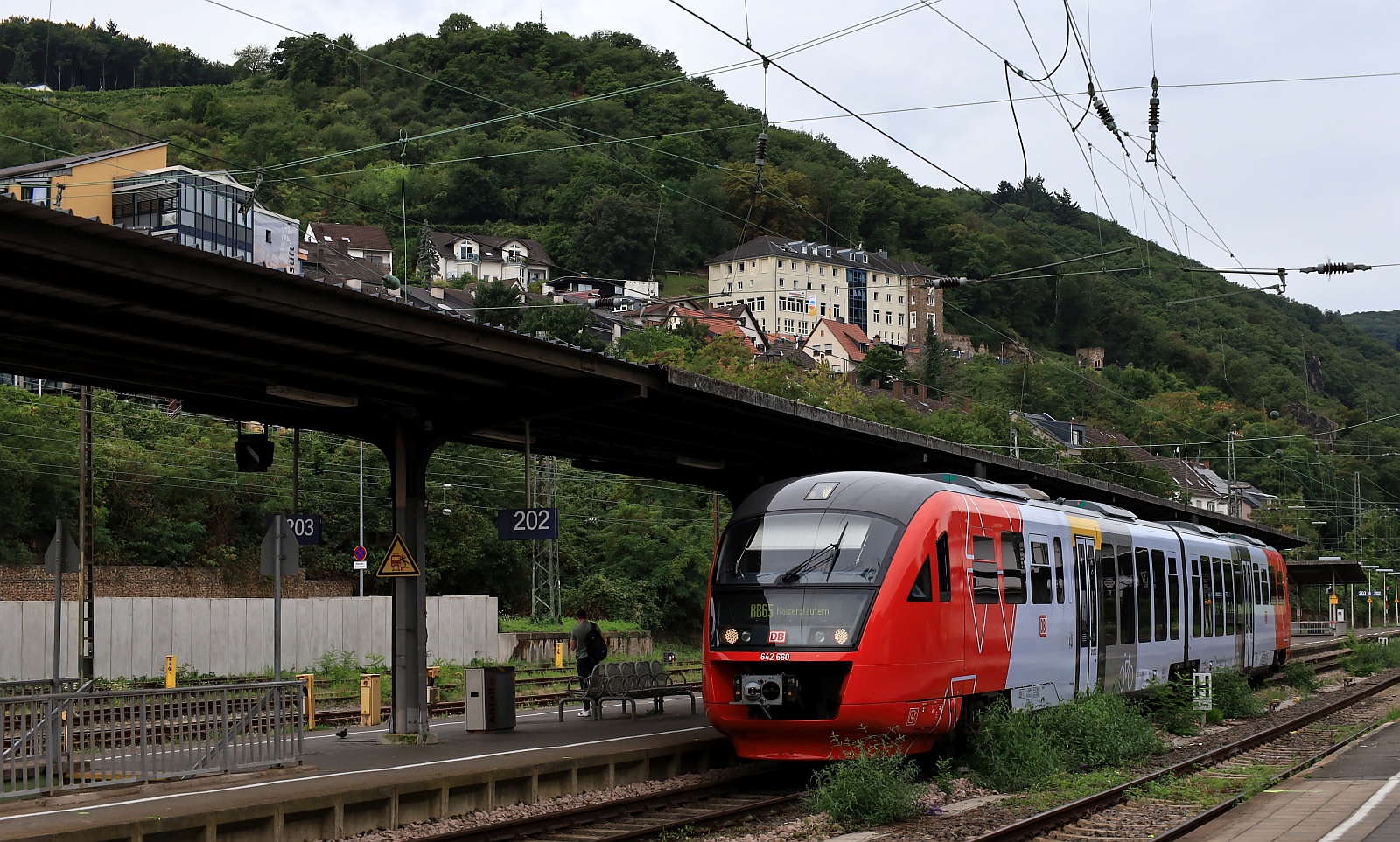 DB Regio 642 160-5 Bpd / 660-4 ABpd REV/FK X/09.04.18 Verl/SKL/08.03.26 als RB65 nach Kaiserslautern. Bingen am Rhein 09.08.2025 I