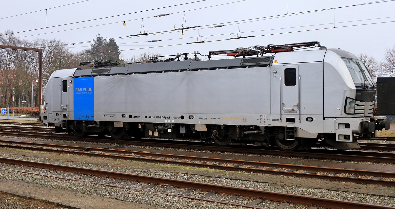 Railpool 193 149-2 übernahm dann den Zug der vorher von 193 922 gebracht wurde. Padborg/Dk 25.02.2026
