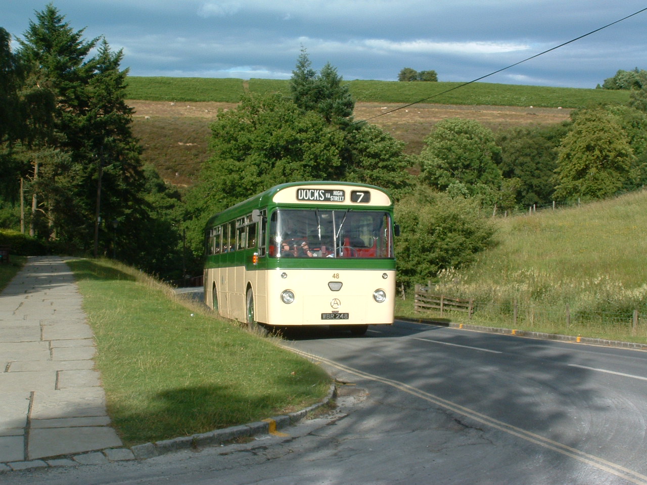 WBR 248
1964 Atkinson Alpha
Marshall B45D
New to Sunderland Corporation Transport, fleet number 48.
One of 3 Atkinson Alphas delivered new to Sunderland Corporation, and the final Atkinson passenger chassis built.  Powered by a Gardner 6HLX engine.

Photographed in the village of Goathland, Whitby, North Yorkshire after departing from Goathland Station, part of the preserved North Yorkshire Moors Railway (NYMR), having taken part in their Vintage Vehicle Weekend in July 2009.

12/07/2009.
