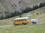 (268'131) - Aus Deutschland: Hahn, M�nchen - Nr. 6/M-MB 309H - Mercedes (ex M�ller, CH-Ennetmoos Nr. 6; ex Portenier, CH-Adelboden Nr. 6/PID 492; ex Geiger, CH-Adelboden Nr. 6) am 12. Oktober 2024 bei der Bundalp