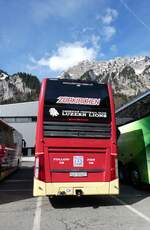 (285'104) - Zurkirchen, Malters - Nr. 10/LU 15'142 - Van Hool am 28. Februar 2026 auf der St�ckalp