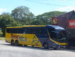 (212'488) - Trans Nica, San Jos� - 15'301 - Marcopolo/Scania am 26. November 2019 in Lourdes, Restaurante Nacascolo 