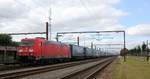 DBCSC 185 323-0(REV/LD X/03.03.15) mit dem Walter/Fixemer KLV Einfaahrt Bhf Pattburg.