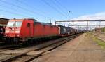 DBCSC 185 337-0 mit DSV KLV Einfahrt Pattburg Gbf.
