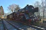 01 173 ist ebenfalls in Neckarbischofsheim Nord abgestellt worden als das Eisenbahnmuseum Heilbronn geräumt wurde.  2.2.2025