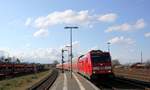 DB 245 004 mit Dosto Ersatzpark, Nieb�ll 13.04.2019