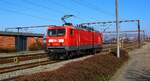 WFL 114 006-0 Rangierfahrt im Bhf Pattburg 20.03.2022 II