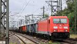 DB 185 285-4 REV/LMR 9/28.02.25 mit Alteisen-Transport HH-Harburg. 18.07.2026