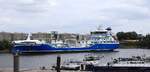 Tankschiff Mercurius (IMO 9816531) zu Gast bei Oiltanking. Hohe Schaar 18.07.2026