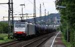 Railpool 186 107-9 REV/Talbot/20.02.25 mit Kesselzug gen Oberwesel.