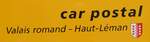 (267'763) - Beschriftung - car postal Valais romand - Haut-L�man - am 6. Oktober 2024 in Mund, Dorf