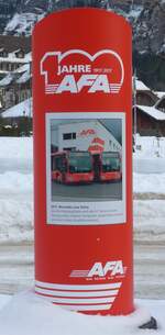 (178'211) - Plakats�ule f�r 100 Jahre 1917 2017 AFA am 28.