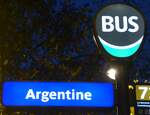 (167'034) - RATP-Haltestellenschild - Paris, Argentine - am 16.