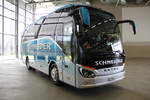Setra S 511 HD, SO 21942, von Schneider Reisen und Transport AG, Langendorf, anl�sslich der Fahrzeug�bergabe bei Evo-Bus in Neu-Ulm.
