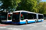 (279'448) - VBL Luzern - Nr. 502/LU 15'019 - eMercedes am 26. August 2025 beim Bahnhof Luzern