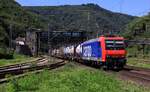 SBB Cargo 482 004-9 REV/Alstom Fw510/03.08.23 mit KLV/Tanktainer Zug.