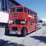 (10-13) - Aus dem Archiv: Bols-Cynar, Z�rich - SO 20'000 - Lodekka (ex Londonbus) im April 1988 beim Autobahnhof Adelboden