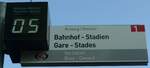 (192'913) - VB-Haltestellenschild - Biel, Vorh�lzli - am 6.