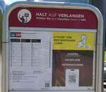 (278'600) - TPF-Fahrplan ab Boltigen, Bahnhof nach Jaun, Bergbahnen am 7. August 2025 beim Bahnhof Boltigen