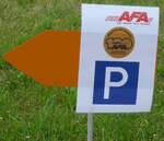 (181'693) - Wegweiser zum AFA-Parkplatz am 1.