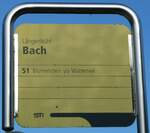 (255'853) - STI-Haltestellenschild - L�ngenb�hl, Bach - am 3.