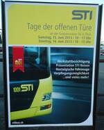 (144'831) - Plakat f�r STI Tage der offenen T�re am 7.