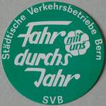 (233'585) - SVB-Kleber f�r Fahr mit uns durchs Jahr am 9.