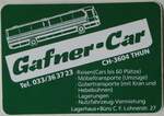 (246'358) - Kleber f�r Gafner-Car am 19.