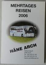 (249'808) - H�ne-Mehrtagesreisen 2006 am 7.