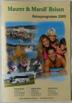 (250'305) - Maurer & Marolf-Reiseprogramm 2009 am 21.