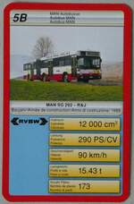 (252'524) - Quartett-Spielkarte mit RVBW-MAN/R&J am 9.