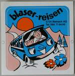 (252'914) - Kleber f�r Blaser-Reisen am 24.