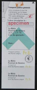 (255'434) - TPG/TAC-Spezialbillet am 19.