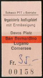 (259'264) - PTT-Spezialbillet am 11.