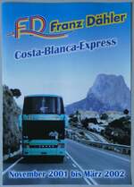(259'611) - D�hler-Costa-Blanca-Express November 2001 bis M�rz 2002 am 25.