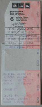 (261'572) - AAGU-Mehrfahrtenkarte am 20.