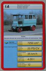 (263'341) - Quartett-Spielkarte mit ZVB Orion Nr.