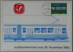 (264'217) - Karte f�r VBZ-Jubil�umskonzert vom 26.