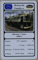 (272'449) - Quartett-Spielkarte mit B�ssing / Comes 6500 T von 1957 am 23.