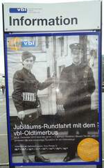 (131'417) - Plakat f�r die Jubil�ums-Rundfahrt mit dem vbl-Oldtimerbus am 8.