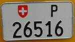 (239'694) - Nummernschild - P 26'516 - am 27.