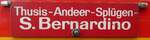 (281'383) - Routentafel - Thusis-Andeer-Spl�gen-S.Bernardino - am 12.