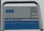 (242'615) - SAL�-Haltestellenschild - Wil, Bahnhof - am 13.