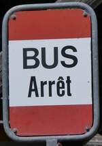 (273'208) - AOMC-Haltestellenschild - Les Diablerets, Gare - am 27.