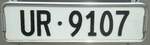 (140'274) - Nummernschild - UR 9107 - am 1.